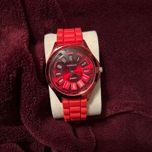 Womance Red Watch Bold Face